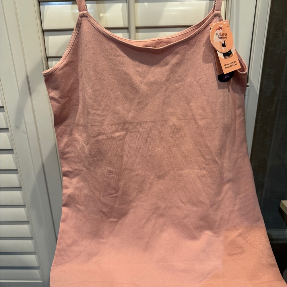 Shapermint Coral Pink Camisole Top 2 XL